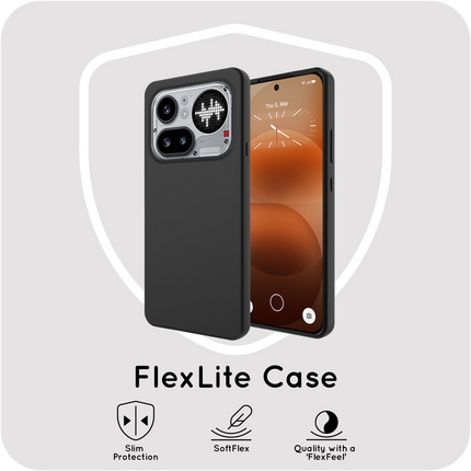 FlexLite Case - Nothing Phone (4a) Pro - Soft TPU Back Cover - Black
