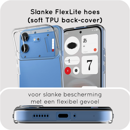 FlexLite Case - Nothing Phone (4b) - Soft TPU Back Cover - Clear