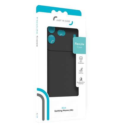 FlexLite Case - Nothing Phone (4b) - Soft TPU Back Cover - Black