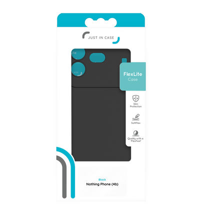 FlexLite Case - Nothing Phone (4b) - Soft TPU Back Cover - Black
