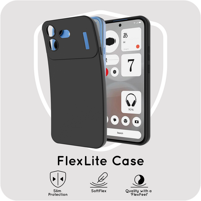 FlexLite Case - Nothing Phone (4b) - Soft TPU Back Cover - Black