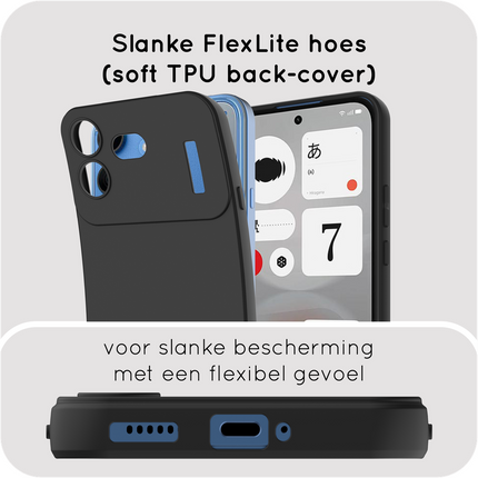 FlexLite Case - Nothing Phone (4b) - Soft TPU Back Cover - Black