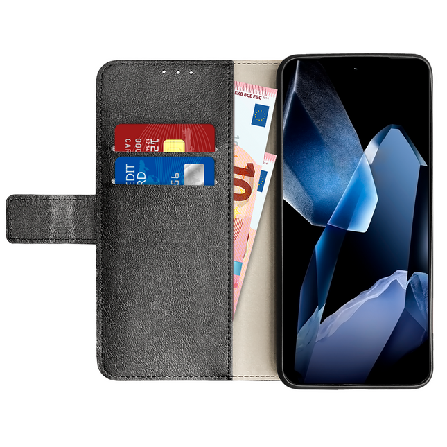 Classic Wallet Case - OnePlus 13 - PU leather Book Case - Black