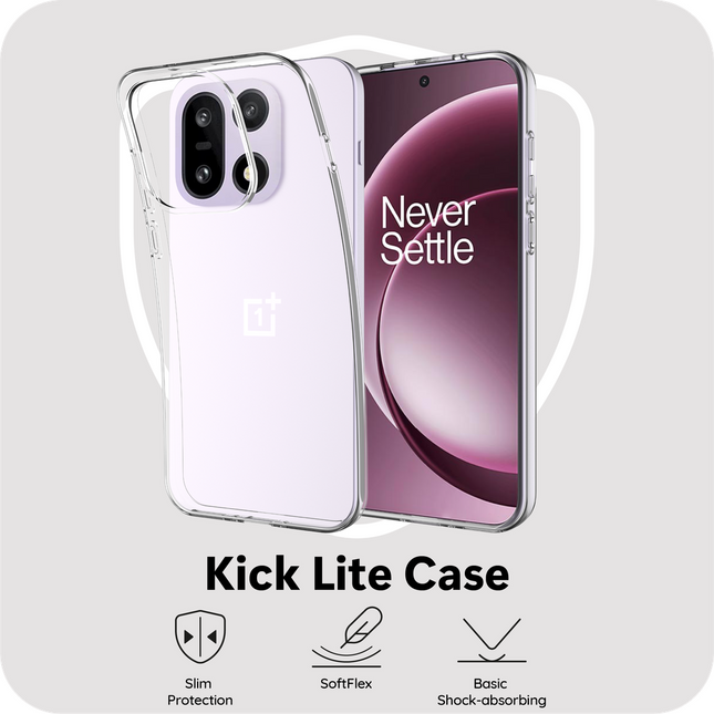 FlexLite Case - OnePlus 15 - Soft TPU Back Cover - Clear