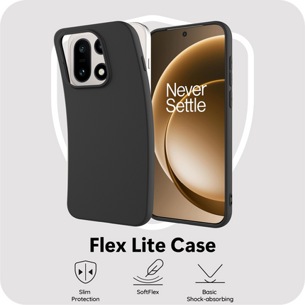 FlexLite Case - OnePlus 15 - Soft TPU Back Cover - Black