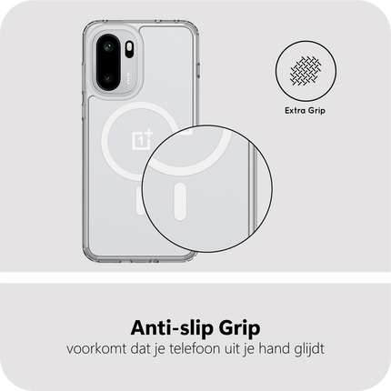 ArmorElite Case - OnePlus 15R - Military Grade Back Cover - (compatible with MagSafe) - Clear