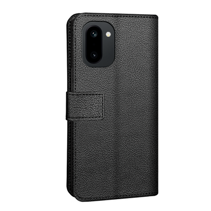 Classic Wallet Case - OnePlus 15R - PU leather Book Case - Black
