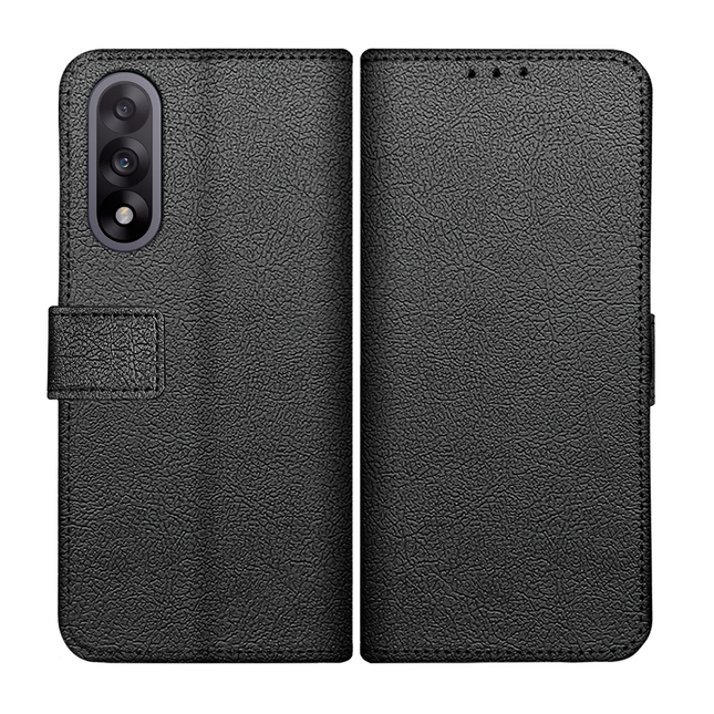 Classic Wallet Case - OnePlus Nord 5 - PU leather Book Case - Black