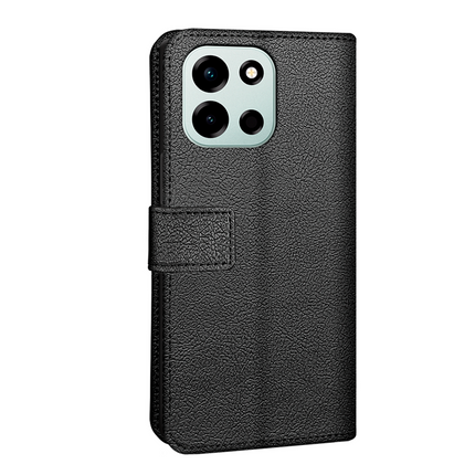 Classic Wallet Case - OnePlus Nord 6 - PU leather Book Case - Black