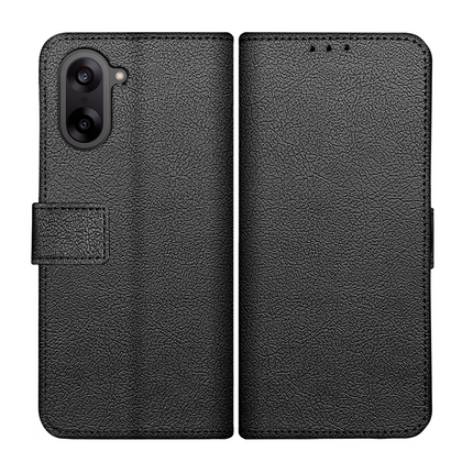Classic Wallet Case - OnePlus Nord CE5 - PU leather Book Case - Black