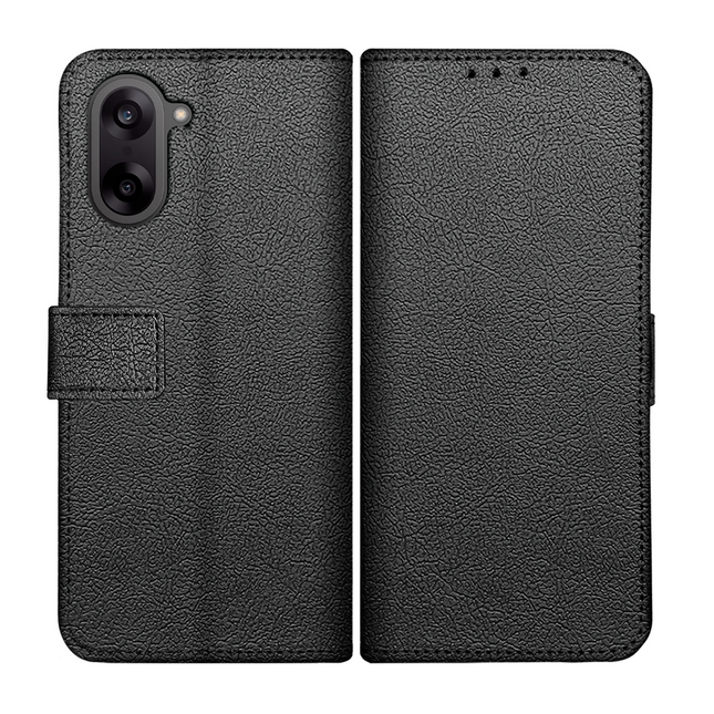 Classic Wallet Case - OnePlus Nord CE5 - PU leather Book Case - Black