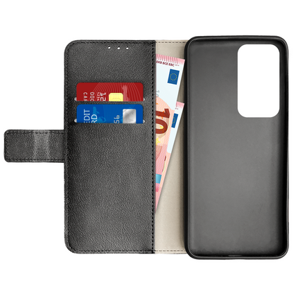 Classic Wallet Case - Oppo A5 (5G) - PU leather Book Case - Black