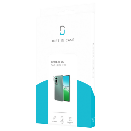 FlexLite Case - Oppo A5 (5G) - Soft TPU Back Cover - Clear
