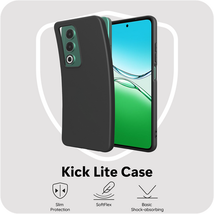 FlexLite Case - Oppo A5 (5G) - Soft TPU Back Cover - Black