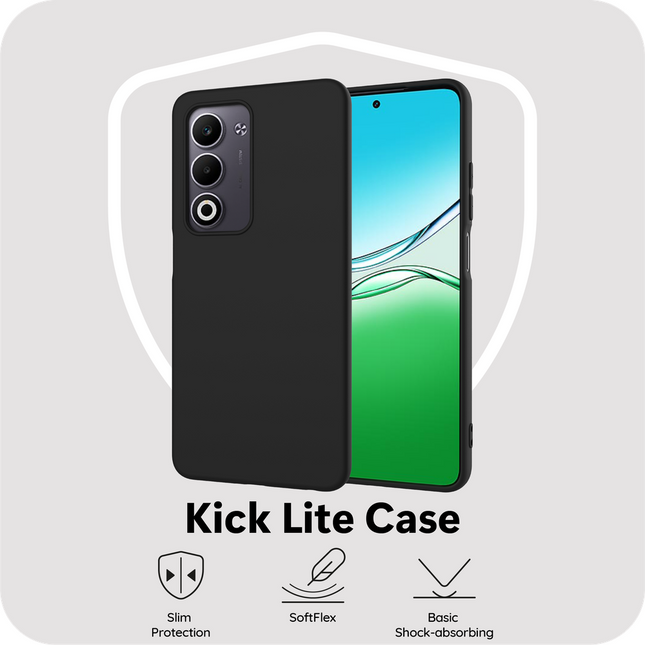FlexLite Case - Oppo A5m - Soft TPU Back Cover - Black