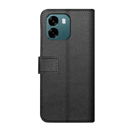 Classic Wallet Case - Oppo A6 (4G/5G) / A6s (4G/5G) - PU leather Book Case - Black