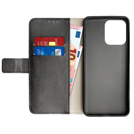 Classic Wallet Case - Oppo A6 Pro - PU leather Book Case - Black