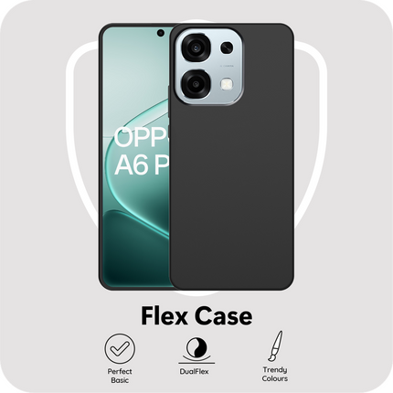 FlexLite Case - Oppo A6 Pro - Soft TPU Back Cover - Black