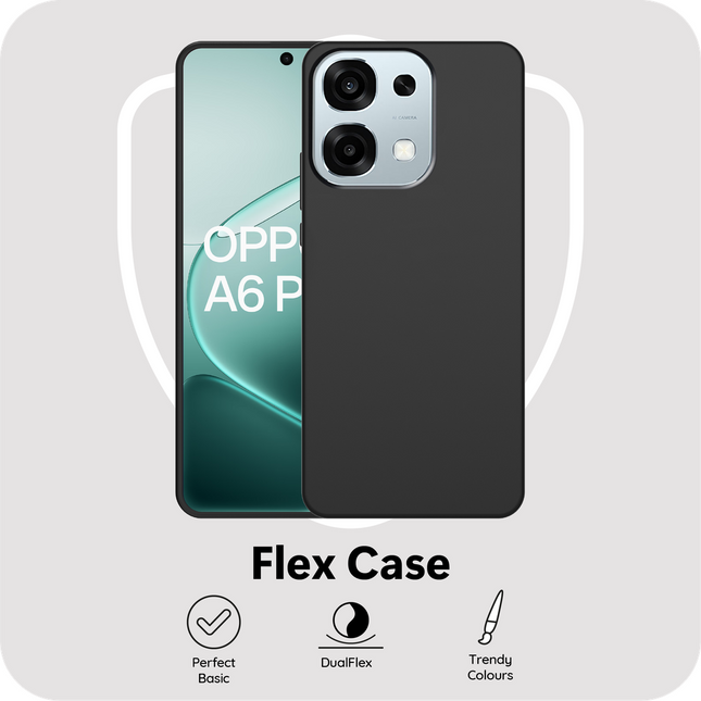 FlexLite Case - Oppo A6 Pro - Soft TPU Back Cover - Black