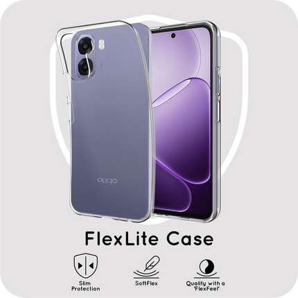 FlexLite Case - Oppo A6x (4G/5G) - Soft TPU Back Cover - Clear