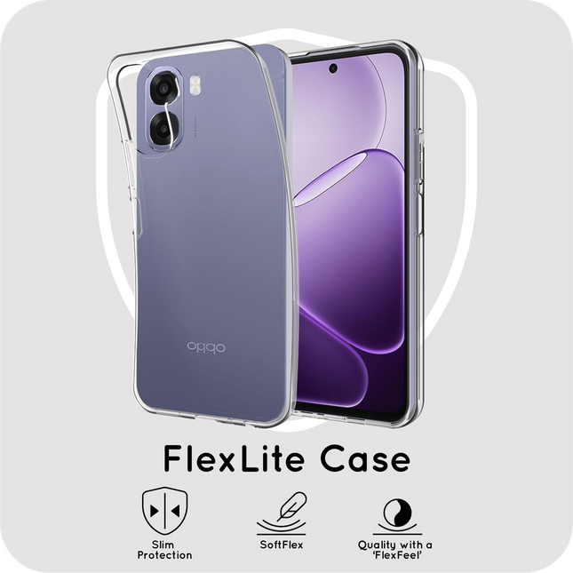 FlexLite Case - Oppo A6x (4G/5G) - Soft TPU Back Cover - Clear