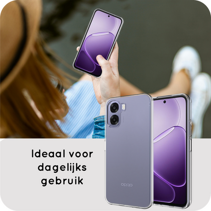 FlexLite Case - Oppo A6x (4G/5G) - Soft TPU Back Cover - Clear