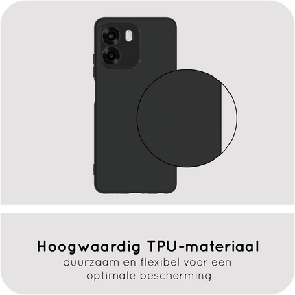 FlexLite Case - Oppo A6x (4G/5G) - Soft TPU Back Cover - Black