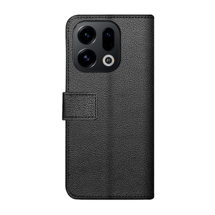 Classic Wallet Case - Oppo Find X9 / X9s - PU leather Book Case - Black