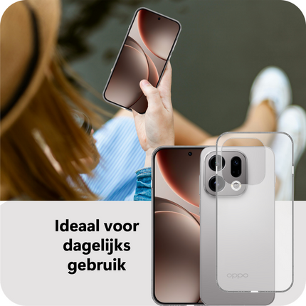 FlexLite Case - Oppo Find X9 / X9s - Soft TPU Back Cover - Clear