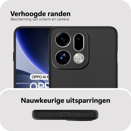 FlexLite Case - Oppo Find X9 / X9s - Soft TPU Back Cover - Black