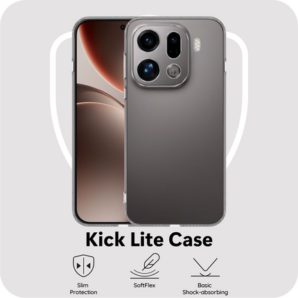FlexLite Case - Oppo Find X9 Pro - Soft TPU Back Cover - Clear