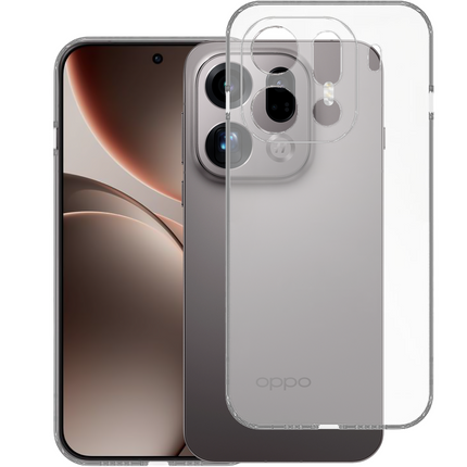 FlexLite Case - Oppo Find X9 Pro - Soft TPU Back Cover - Clear
