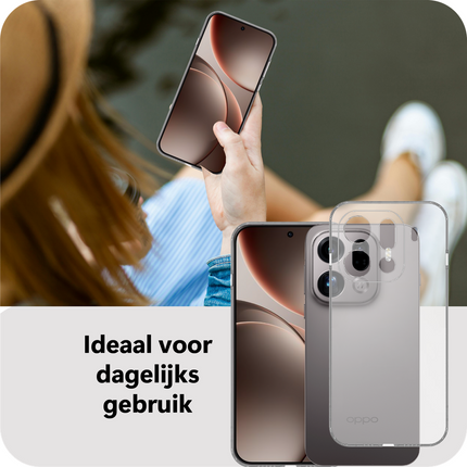 FlexLite Case - Oppo Find X9 Pro - Soft TPU Back Cover - Clear