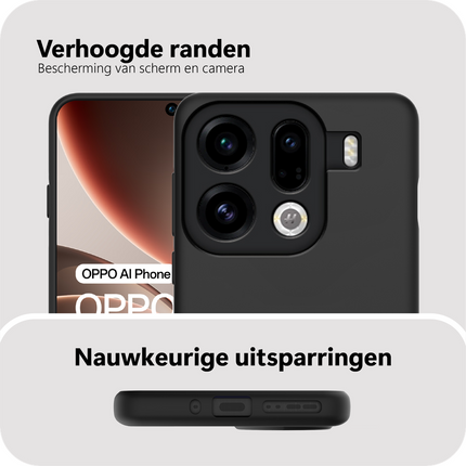 FlexLite Case - Oppo Find X9 Pro - Soft TPU Back Cover - Black