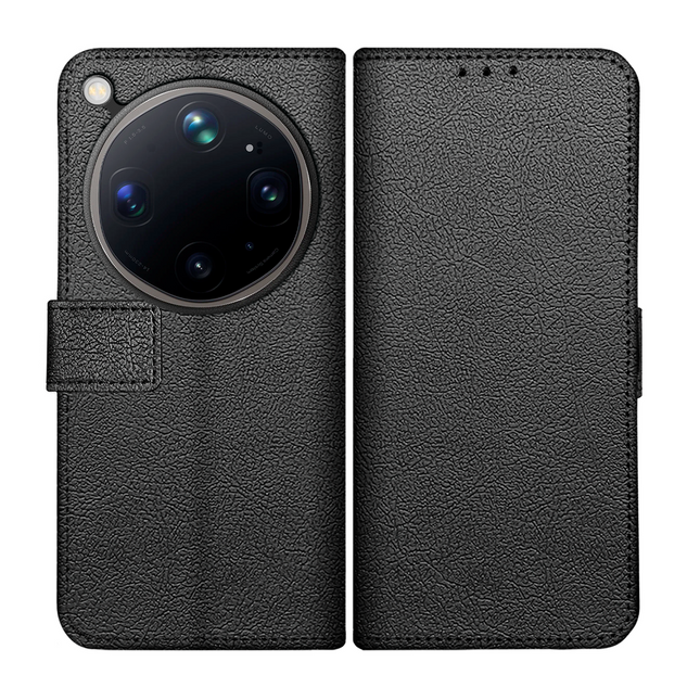 Classic Wallet Case - Oppo Find X9 Ultra - PU leather Book Case - Black
