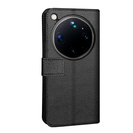 Classic Wallet Case - Oppo Find X9 Ultra - PU leather Book Case - Black