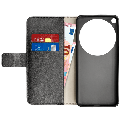 Classic Wallet Case - Oppo Find X9 Ultra - PU leather Book Case - Black