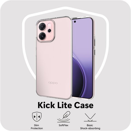 FlexLite Case - Oppo Reno14 F - Soft TPU Back Cover - Clear