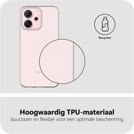 FlexLite Case - Oppo Reno14 F - Soft TPU Back Cover - Clear