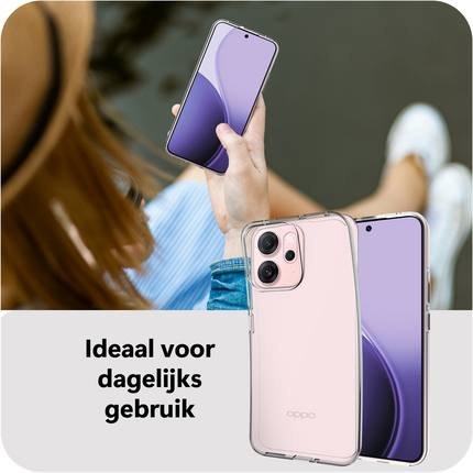 FlexLite Case - Oppo Reno14 F - Soft TPU Back Cover - Clear