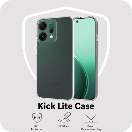 FlexLite Case - Oppo Reno14 - Soft TPU Back Cover - Clear