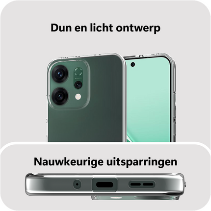 FlexLite Case - Oppo Reno14 - Soft TPU Back Cover - Clear