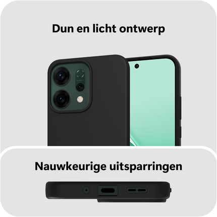FlexLite Case - Oppo Reno14 Pro - Soft TPU Back Cover - Black