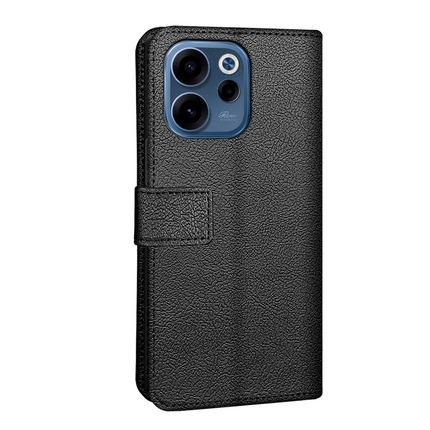 Classic Wallet Case - Oppo Reno15 F - PU leather Book Case - Black