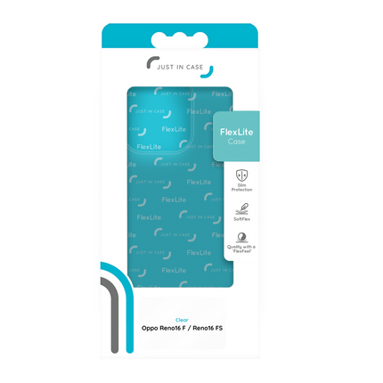 FlexLite Case - Oppo Reno16 F / Reno16 FS - Soft TPU Back Cover - Clear