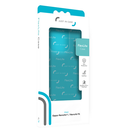FlexLite Case - Oppo Reno16 F / Reno16 FS - Soft TPU Back Cover - Clear