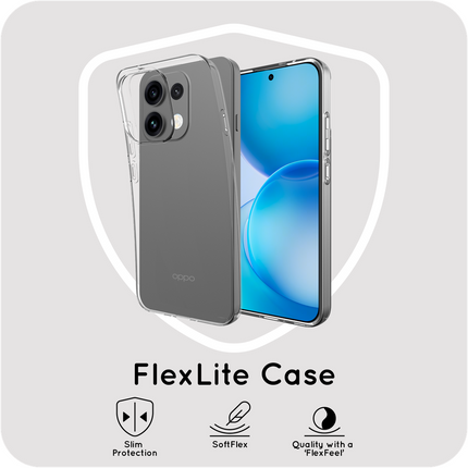 FlexLite Case - Oppo Reno16 F / Reno16 FS - Soft TPU Back Cover - Clear