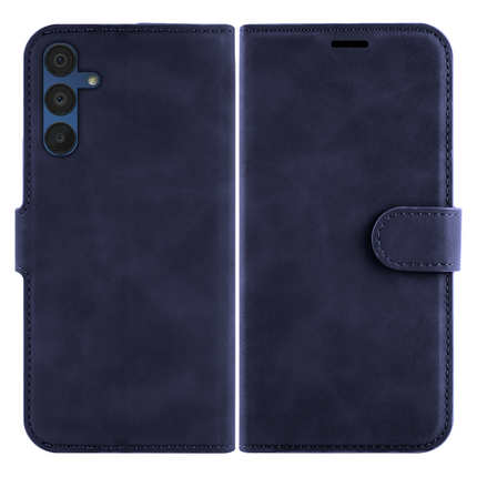 PrimeWallet Case - Samsung Galaxy A15 (4G/5G) - PU leather Wallet Case - Blue