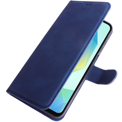 PrimeWallet Case - Samsung Galaxy A16 - PU leather Wallet Case - Blue