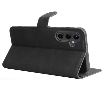 PrimeWallet Case - Samsung Galaxy A16 - PU leather Wallet Case - Black